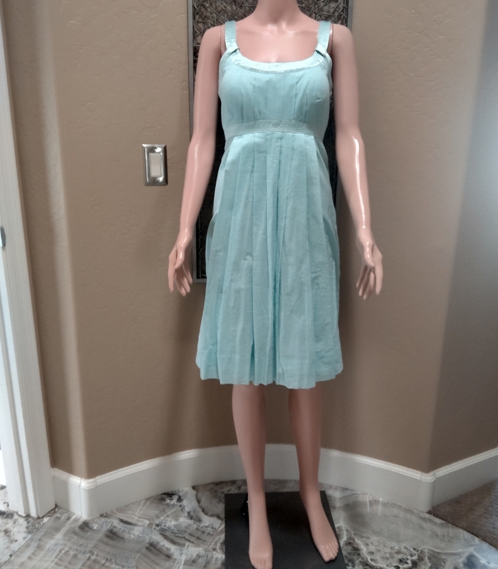 Calvin Klein Ice Blue Sleeveless Midi Dress
